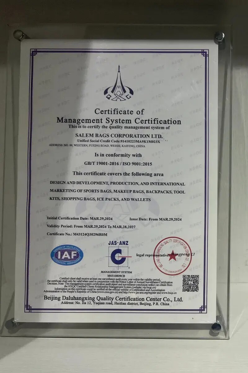 Certificat ISO 9001:2015 de BSN