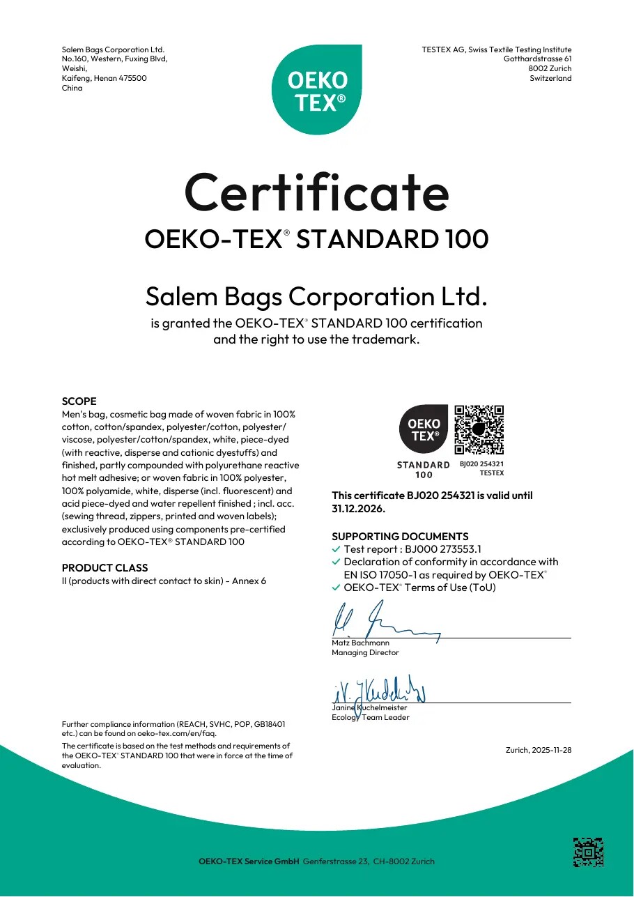 OEKO-TEX® STANDARD 100 BSN